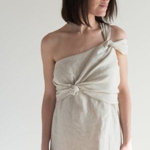 NWOT Shaina Mote Lark dress in flax linen